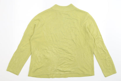 Bonmarché Womens Green Knit Pullover Jumper Size L