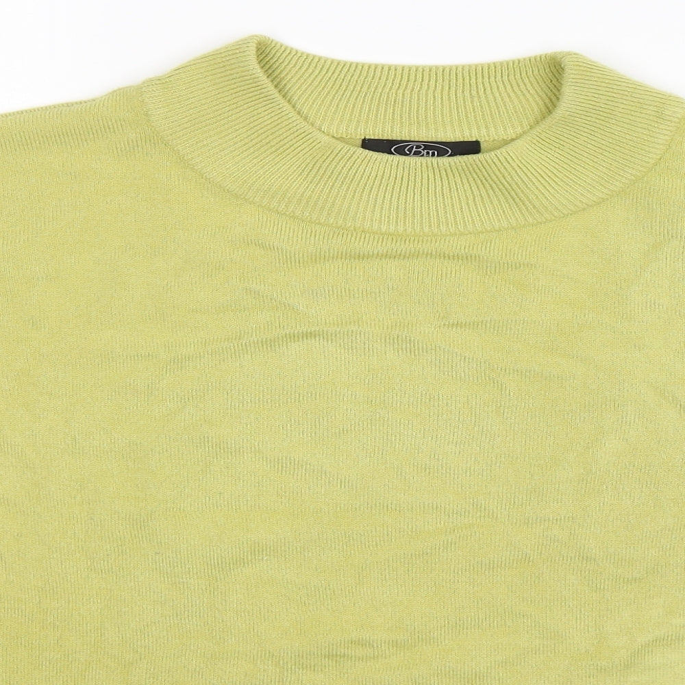 Bonmarché Womens Green Knit Pullover Jumper Size L