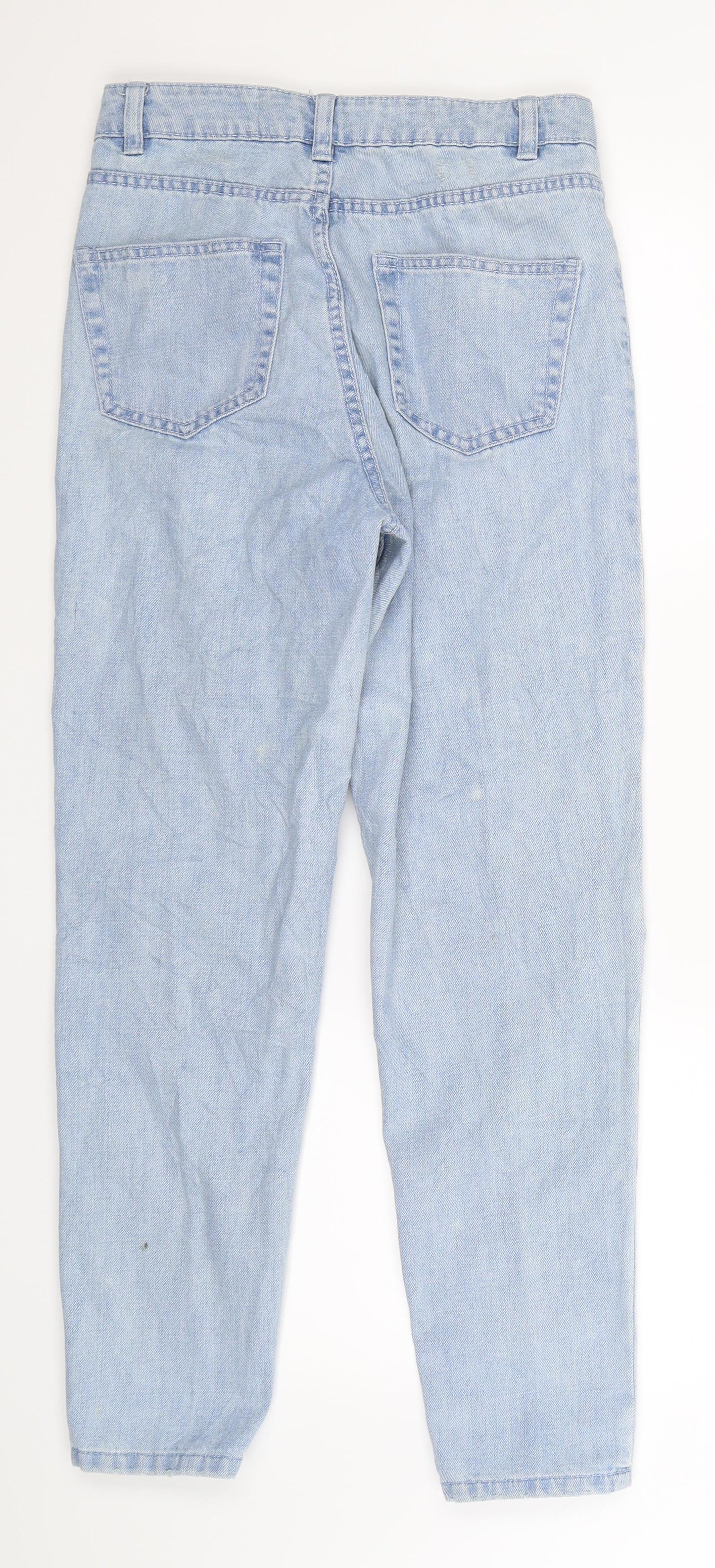 Denim Co Womens Blue  Denim Straight Jeans Size 8 L27 in