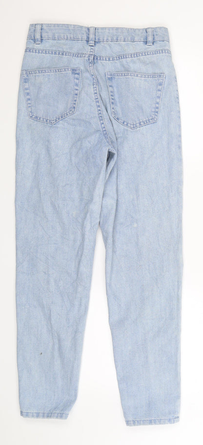 Denim Co Womens Blue  Denim Straight Jeans Size 8 L27 in