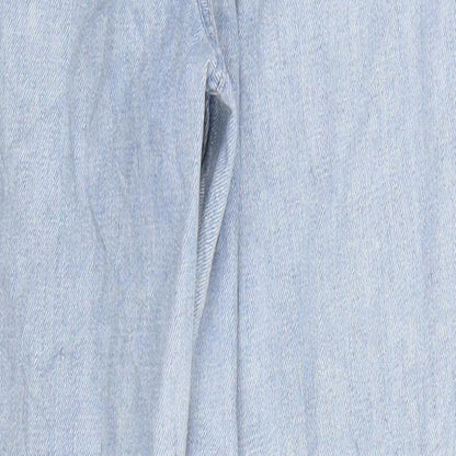 Denim Co Womens Blue  Denim Straight Jeans Size 8 L27 in