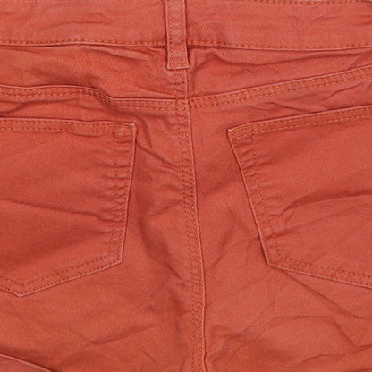 H&M Womens Brown  Denim Hot Pants Shorts Size 6
