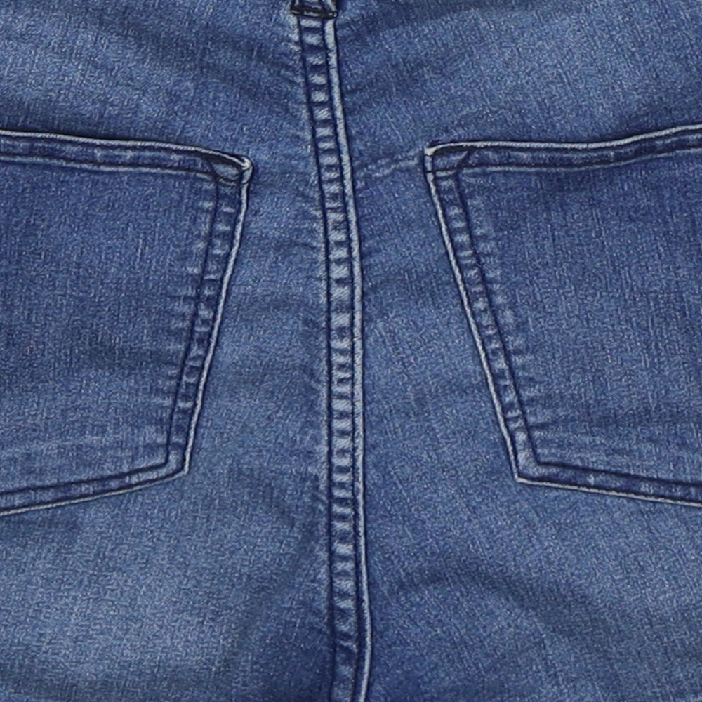 H&M Womens Blue  Denim Hot Pants Shorts Size 26 in