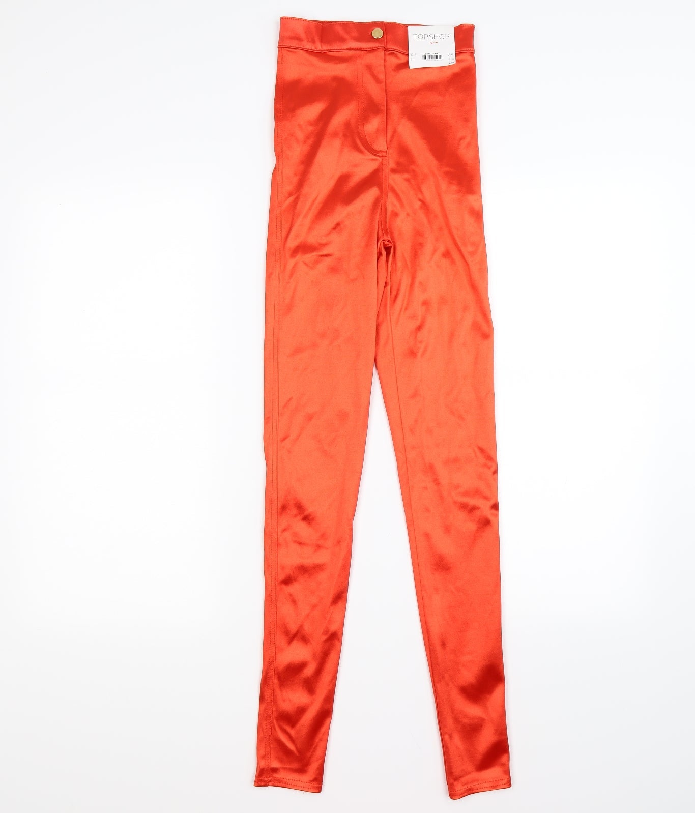Womens UK Size 6 Topshop  Capri Red Leggings