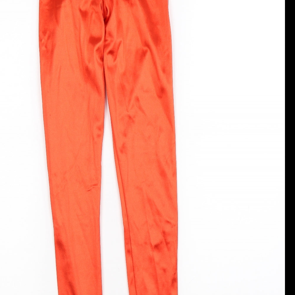 Womens UK Size 6 Topshop  Capri Red Leggings