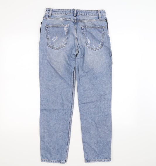 Mango Womens Blue  Denim Skinny Jeans Size 8 L26 in - stripes