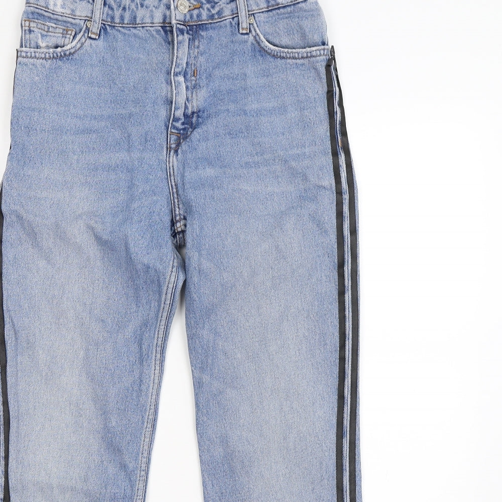 Mango Womens Blue  Denim Skinny Jeans Size 8 L26 in - stripes