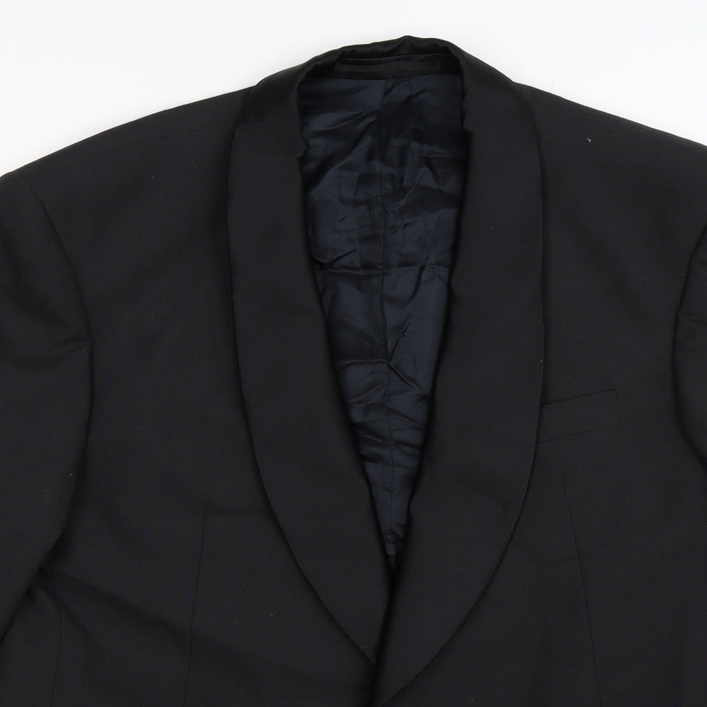 Mens UK Size 40 Scott & Taylor Regular Black Suit Jacket