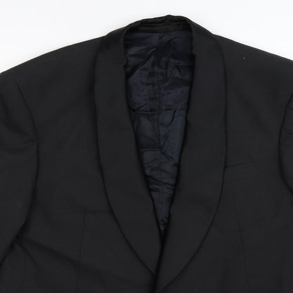 Mens UK Size 40 Scott & Taylor Regular Black Suit Jacket