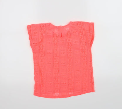 YD Girls Pink   Basic T-Shirt Size 8-9 Years