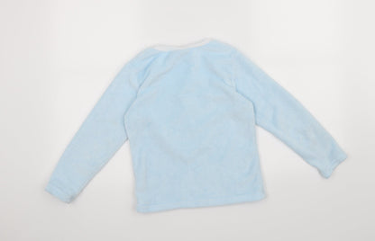 Primark Girls Blue Solid  Top Pyjama Top Size 7-8 Years