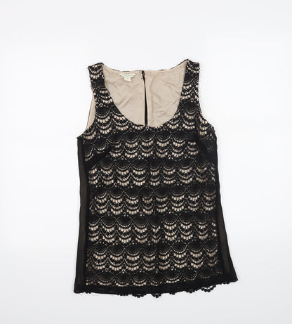 Womens UK Size 8 Monsoon Black Basic Tank