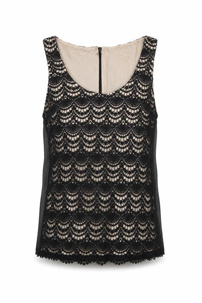 Womens UK Size 8 Monsoon Black Basic Tank
