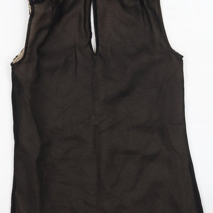 Womens UK Size 8 Monsoon Black Basic Tank