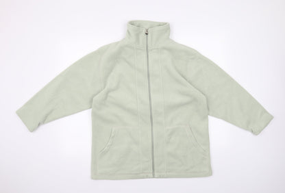 Preworn Womens Green   Full Zip Sweatshirt Size S