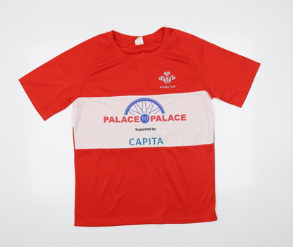 sports creative Mens Red    T-Shirt Size L