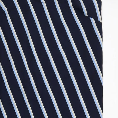 New Look Womens Blue Striped  A-Line  Size 14
