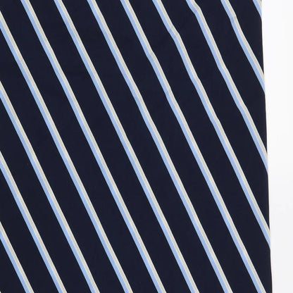New Look Womens Blue Striped  A-Line  Size 14