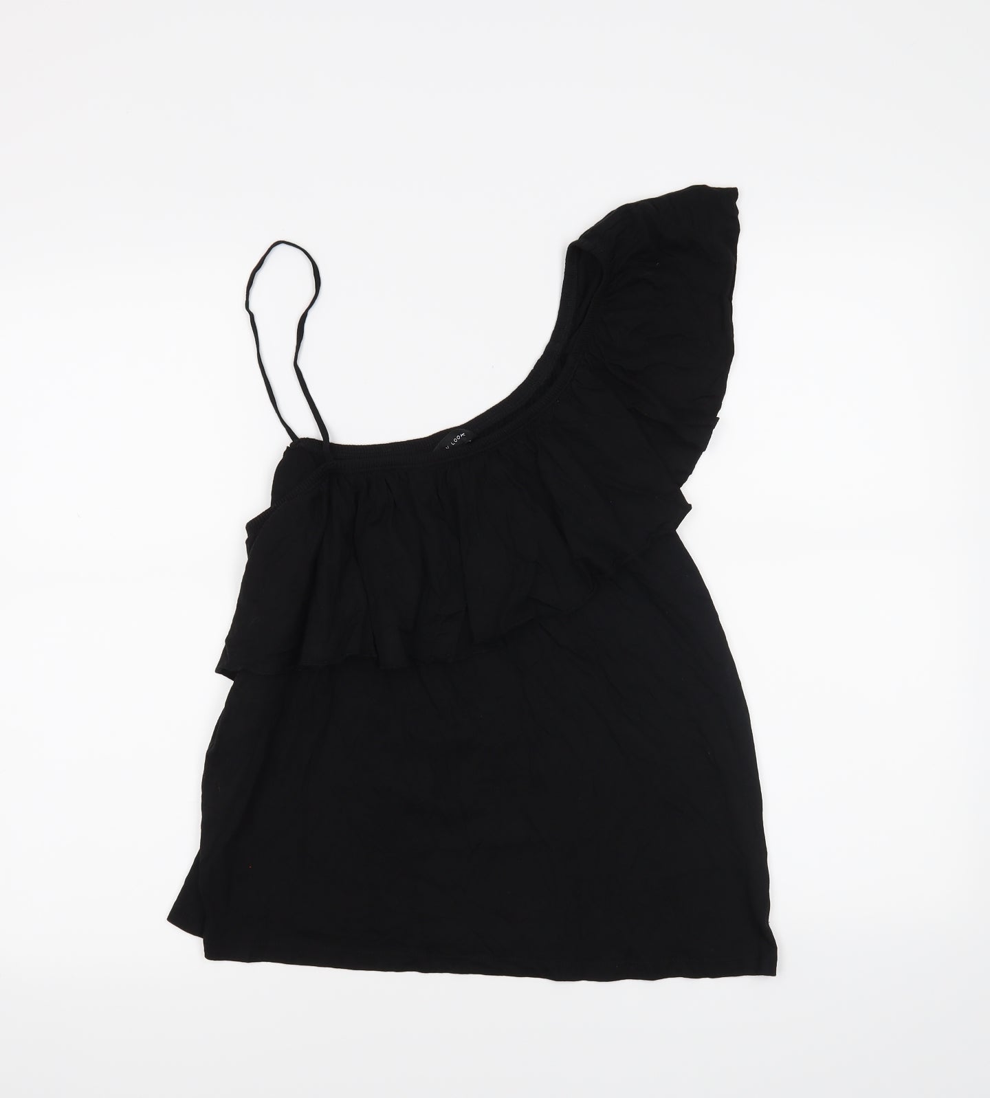 Womens UK Size 14 New Look Black Basic T-Shirt