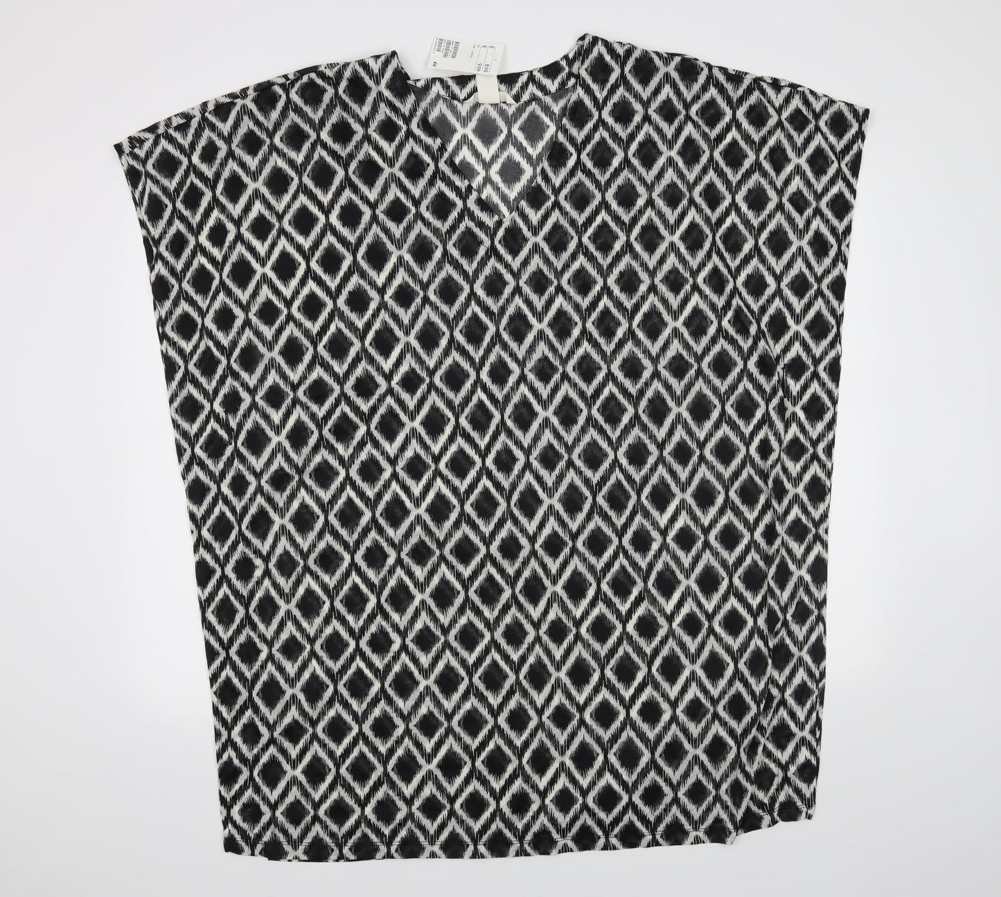 Womens UK Size L H&M Black Basic Blouse