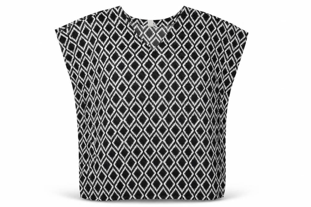 Womens UK Size L H&M Black Basic Blouse