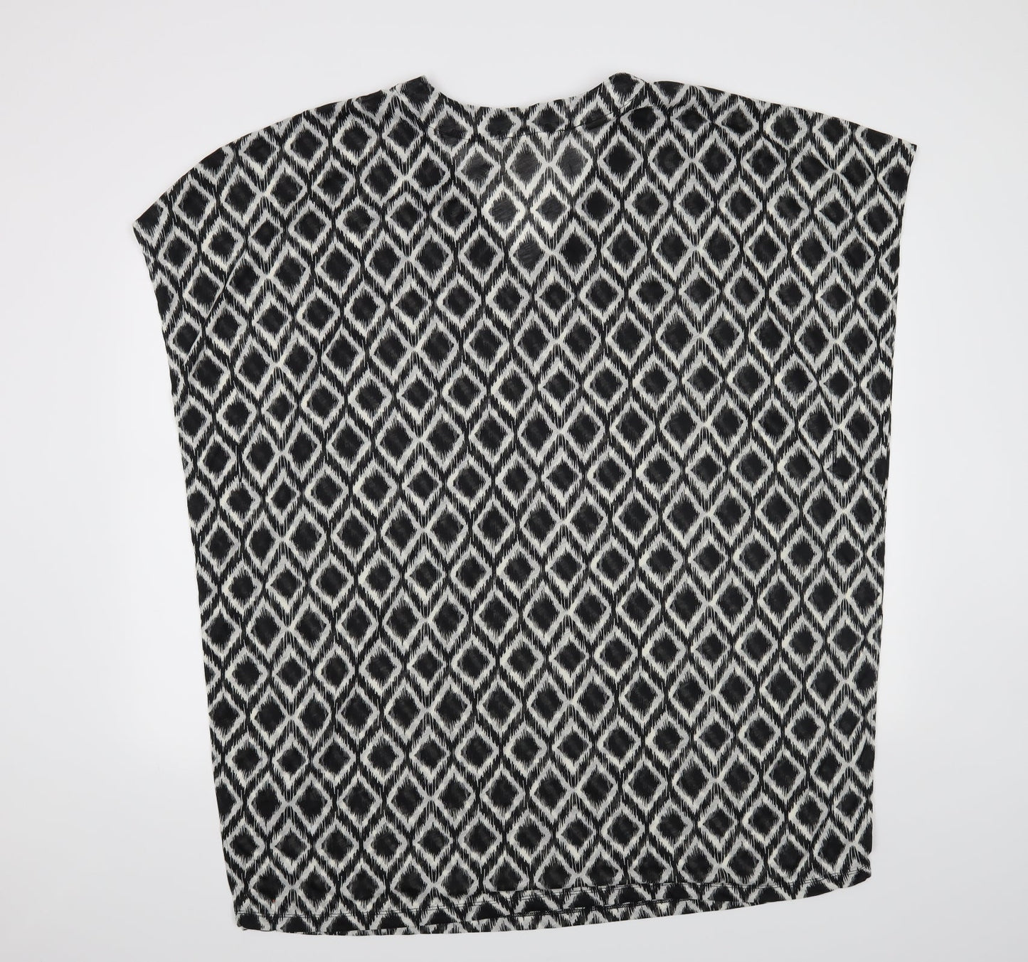Womens UK Size L H&M Black Basic Blouse