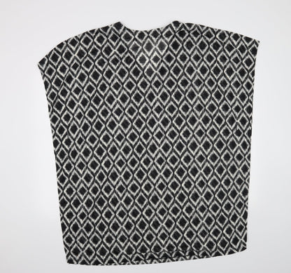 Womens UK Size L H&M Black Basic Blouse