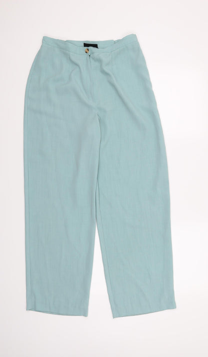 Womens UK Size 12 BHS Regular Fit  Blue Trousers
