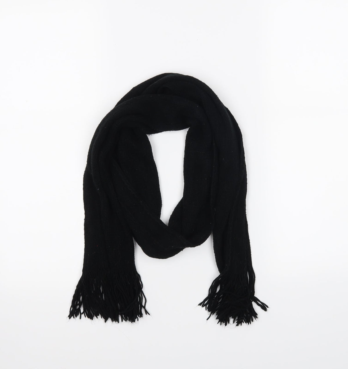 Preworn Womens Black    Scarf