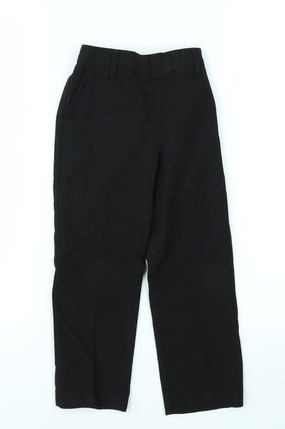 Marks and Spencer Girls Black   Chino Trousers Size 3-4 Years - school