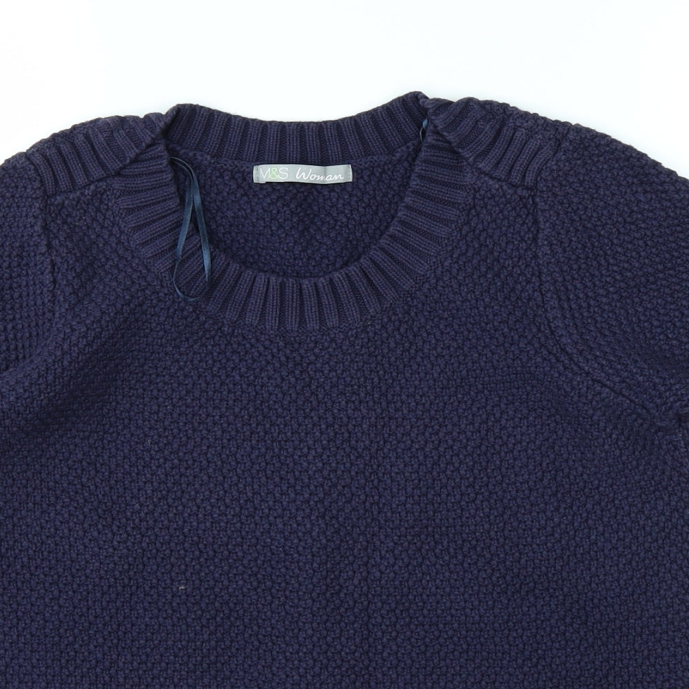 Marks & Spencer Womens Blue   Pullover Jumper Size 12
