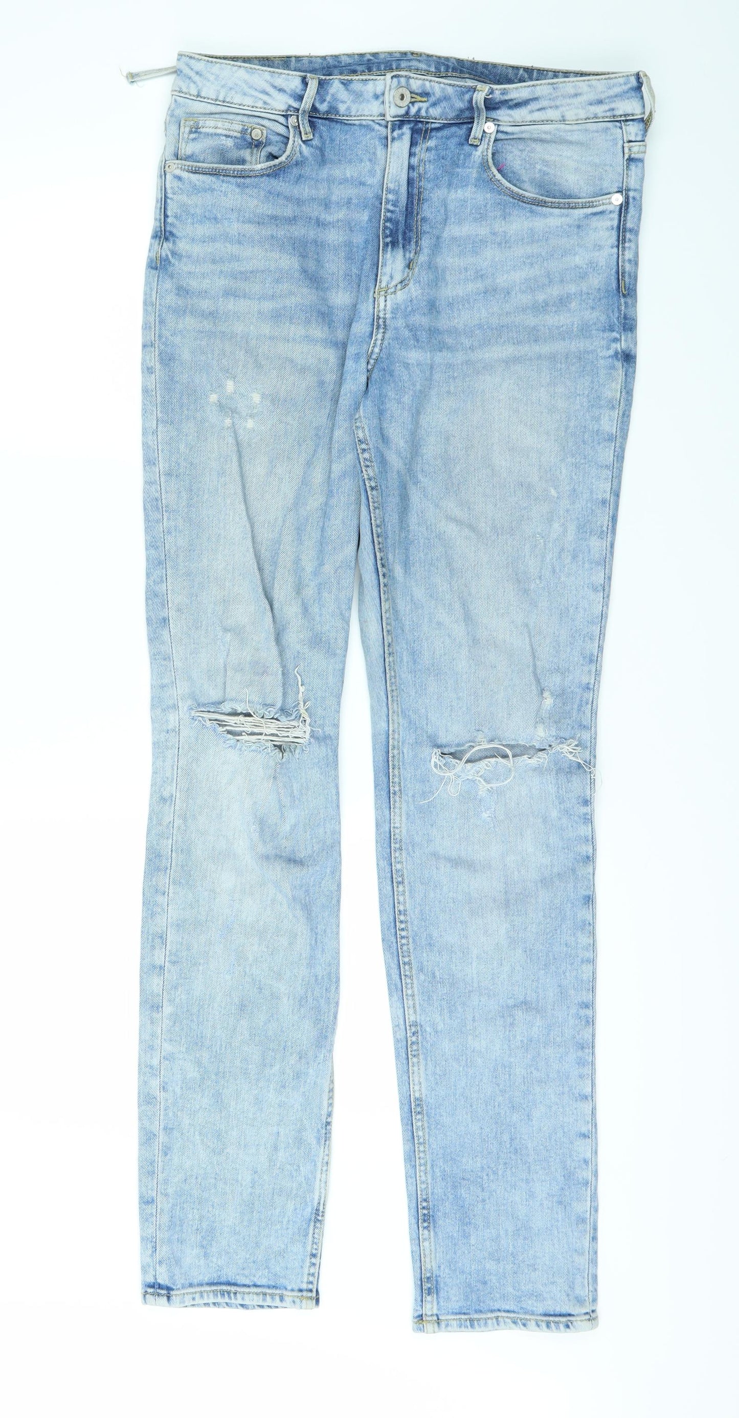 H&M Mens Blue   Straight Jeans Size 31 L30 in