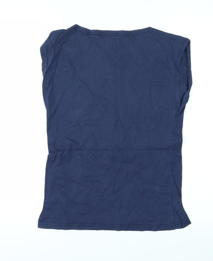 Topshop Womens Blue   Basic T-Shirt Size 6