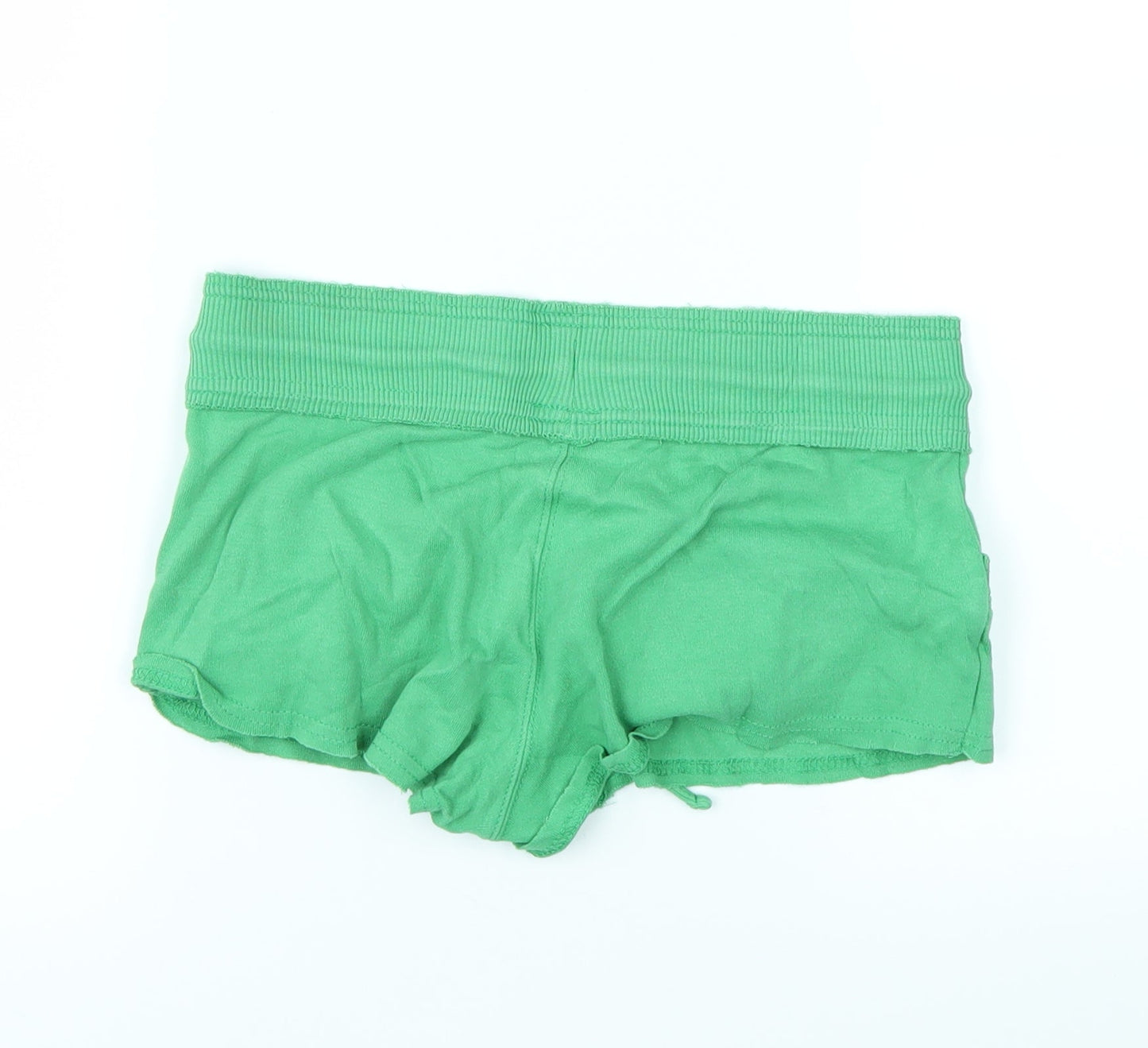Topshop Womens Green   Cut-Off Shorts Size 8