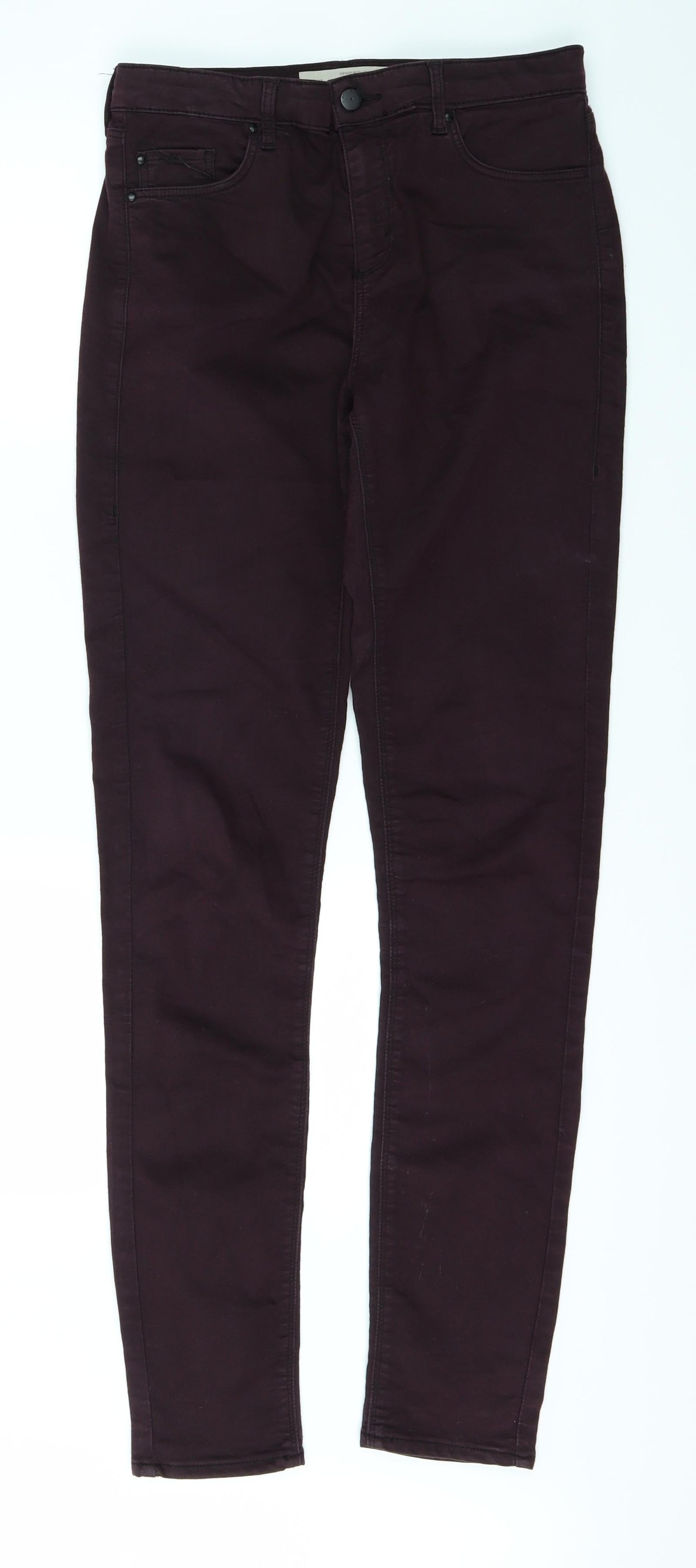 Topshop Womens Purple   Skinny Jeans Size 28 L30 in