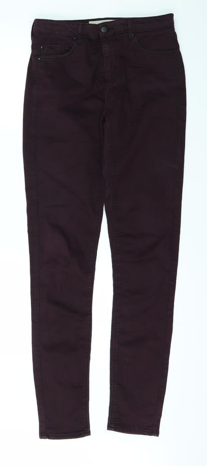 Topshop Womens Purple   Skinny Jeans Size 28 L30 in