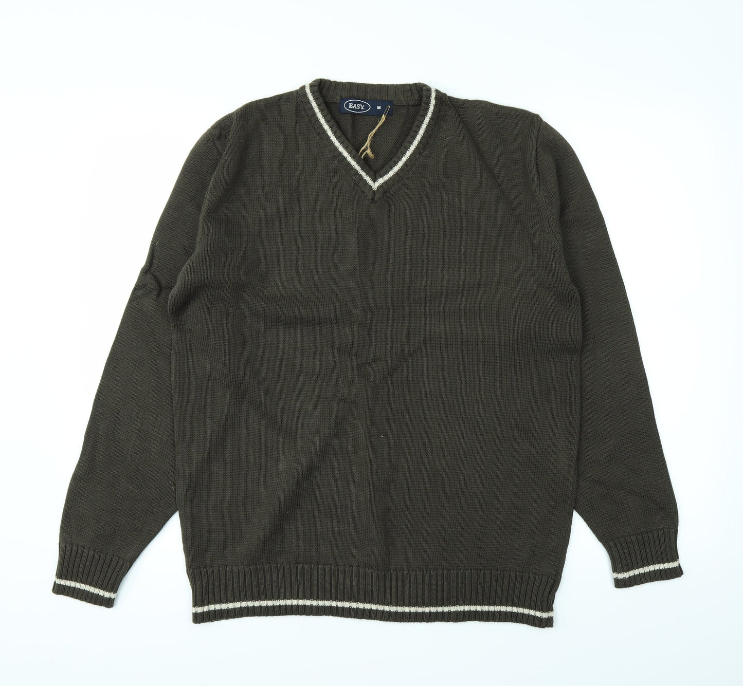 Easy Mens Green   Pullover Jumper Size M