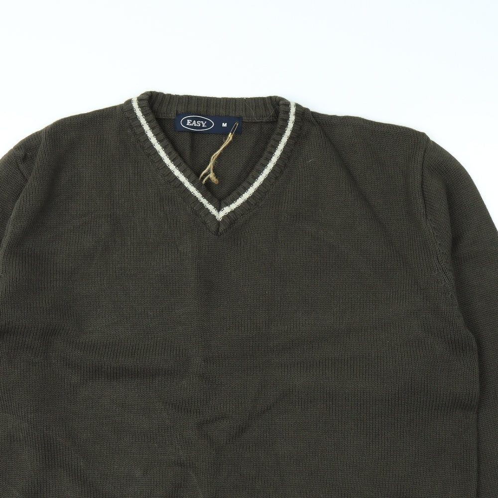 Easy Mens Green   Pullover Jumper Size M
