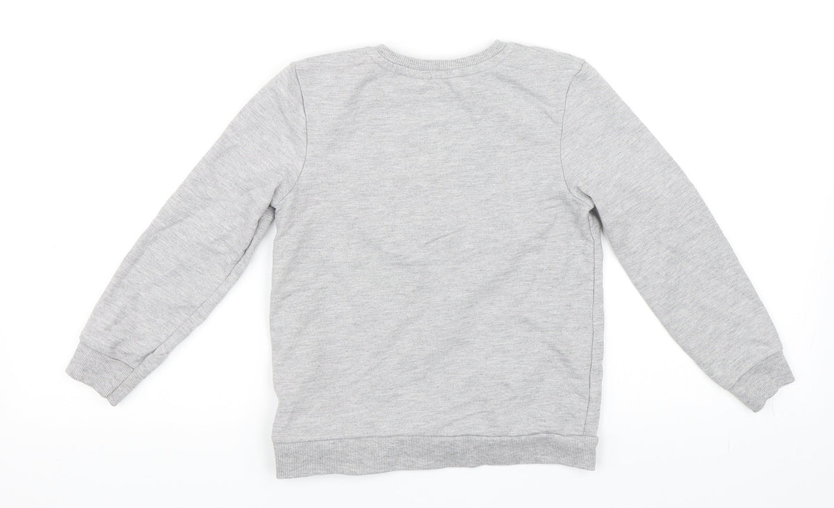 Primark Girls Grey   Pullover Sweatshirt Size 6-7 Years