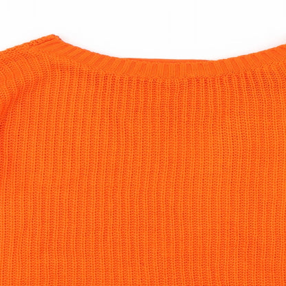 Primark Womens Orange   Pullover Jumper Size S
