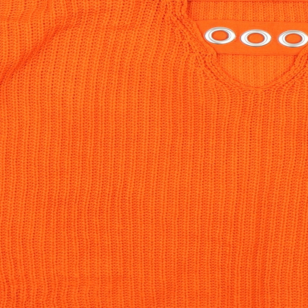 Primark Womens Orange   Pullover Jumper Size S
