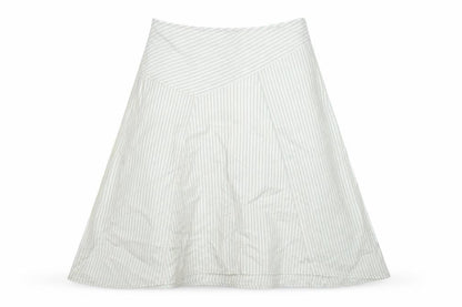 H&M Womens Green Striped  Skater Skirt Size 14