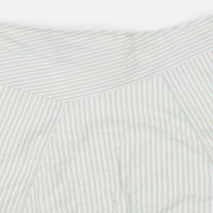 H&M Womens Green Striped  Skater Skirt Size 14
