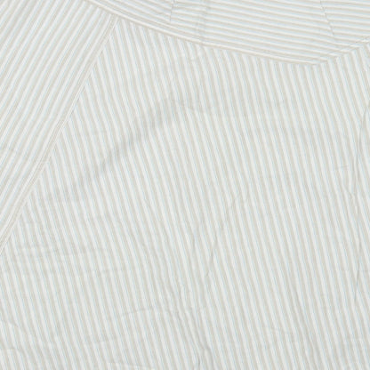 H&M Womens Green Striped  Skater Skirt Size 14