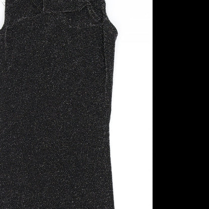 H&M Womens Black   Bodycon  Size 6  - Glitery