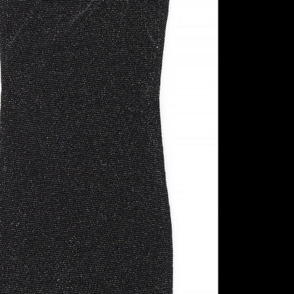 H&M Womens Black   Bodycon  Size 6  - Glitery
