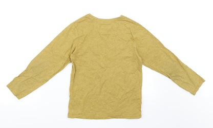 TU Boys Yellow   Basic T-Shirt Size 8 Years