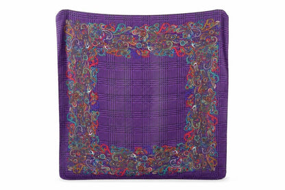 Preworn Womens Purple Geometric   Shawl/Wrap