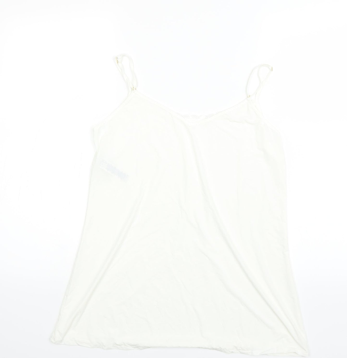 Marks and Spencer Womens Beige Solid  Top Pyjama Top Size 14