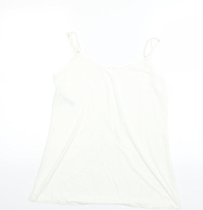 Marks and Spencer Womens Beige Solid  Top Pyjama Top Size 14